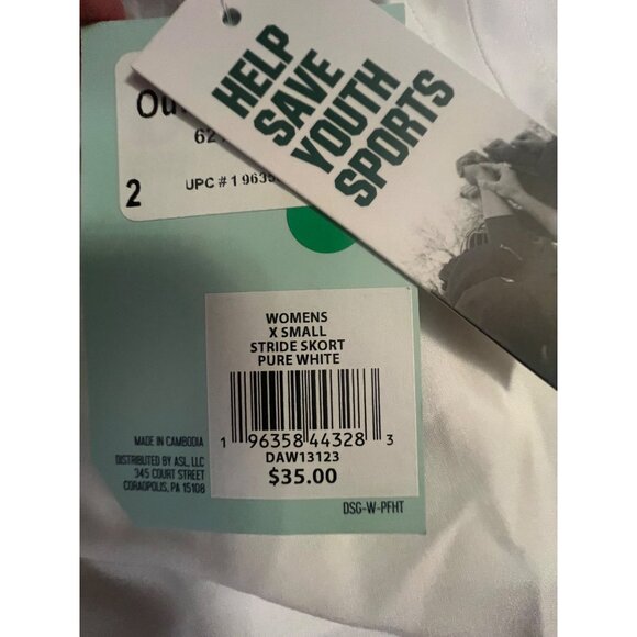 DSG Womens Mid-Rise Stride Skort X-Small White New‎ With Tags - Picture 6 of 9